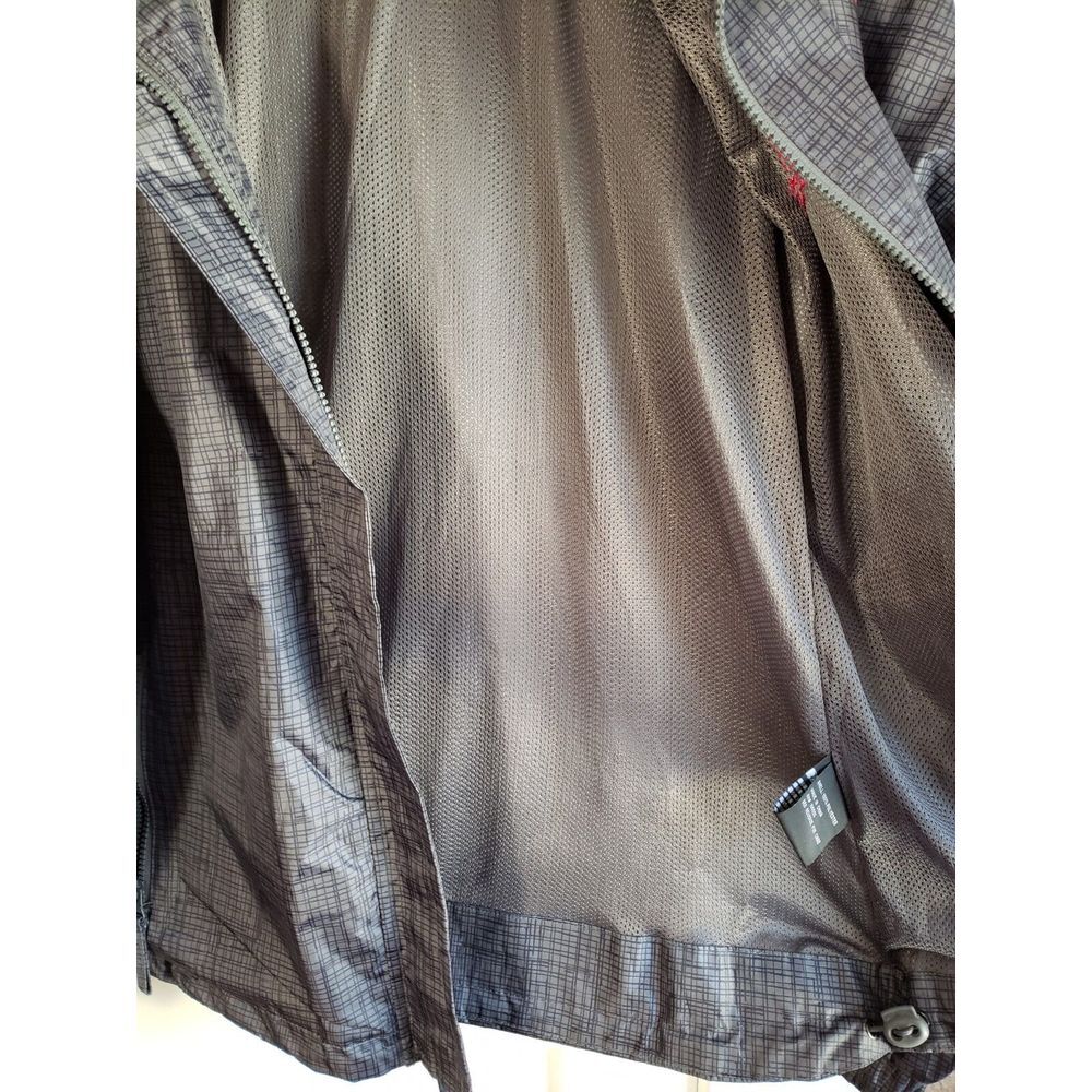 Prairie Mountain Men's Wind /Rain Breaker Jacket Grey Plaid 2x View 6